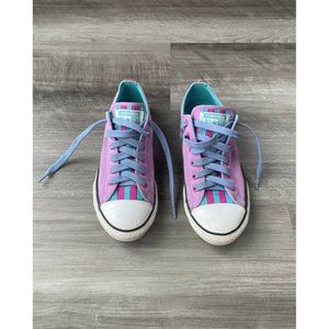 Converse All Star Youth Pink Blue Sneakers Size 5 Shoes